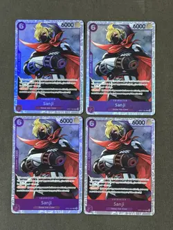 One Piece TCG The Best Vol.02 PRB02 OP07-064 Sanji SR 4x Playset - Image 1