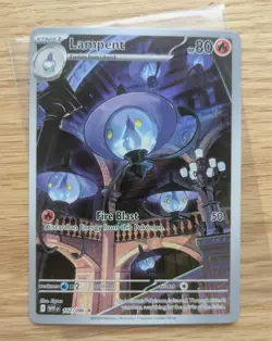 Lampent 102/086 White Flare Illustration Rare Full Art Holo Pokemon Card NM - Image 1