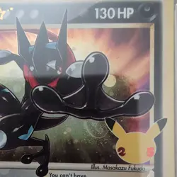 Pokemon Card Greninja Gold Star SWSH144 Celebrations PSA 7 NM With holoSwirl - Image 2