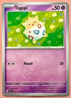Togepi (Baby) ~ Cute Pink Pokemon Cards~ Pretty in Pink & Pastel Gallery - Image 1