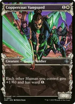 MTG - Coppercoat Vanguard - Showcase - MOM Aftermath - Magic the Gathering - Image 1