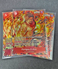X3 - Portgas.D.Ace ST15-005 One Piece Promotion Cards Foil - Image 2