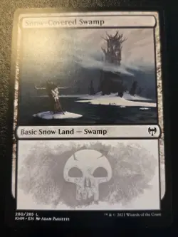 Snow-Covered Swamp 280/285 Land Kaldheim Magic: The Gathering - Image 1