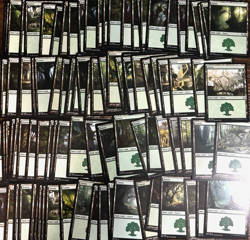 MTG 100 Basic Forest Land Lot Magic: the Gathering Only Forests x100 - Image 1