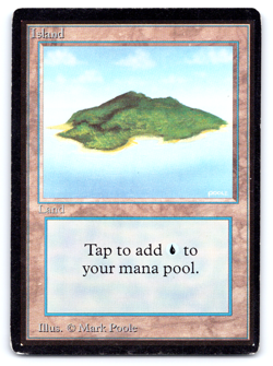 Island (B) HP - Beta Edition 1993 - MTG - Image 1