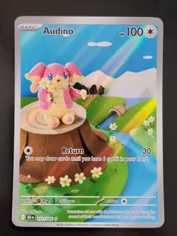 Pokemon TCG: Audino 151/086 - Black Bolt - Illustration Rare - Full Art - Image 1