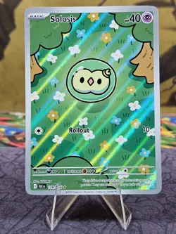 Pokemon TCG Solosis 118 Black Bolt Illustration Rare Holo Card NM- - Image 1