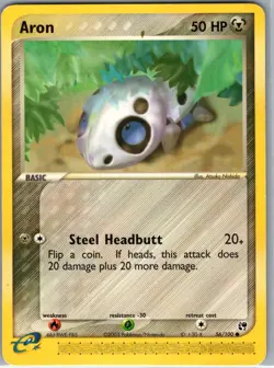 Aron 56/100 Non Holo Sandstorm - Pokemon Card - LP - Image 1