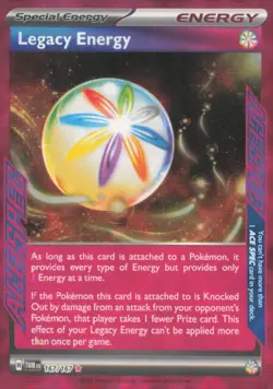 LEGACY ENERGY 167/167 ACE SPEC RARE TWILIGHT MASQUERADE POKEMON NEAR MINT - Image 1