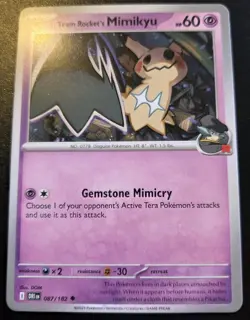 Team Rocket's Mimikyu 087/182 Uncommon Scarlet & Violet: Destined Rivals Pokemon - Image 1