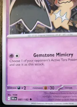 Team Rocket's Mimikyu 087/182 Uncommon Scarlet & Violet: Destined Rivals Pokemon - Image 4