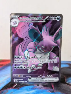 Team Rocket's Nidoking ex 216/182 Ultra Rare SV: Destined Rivals Pokemon TCG - Image 1