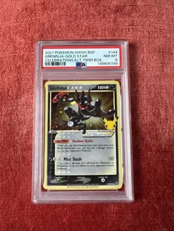 Pokemon TCG Greninja Star SWSH144 Black Star Promo Sword & Shield PSA 8 - Image 1