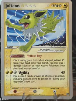 Jolteon Gold Star EX Power Keepers 101/108 2007 World Championship Pokemon Nm - Image 1