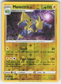 Manectric 059/189 Rare Darkness Ablaze Pokemon Reverse Holo Lightly Played - Image 1