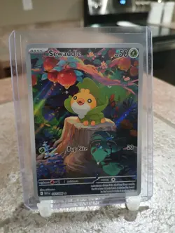 Pokemon TCG Sewaddle 087/086 Illustration Rare White Flare (LP) - Image 1