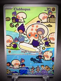 🐙💦Pokemon Clobbopus 207/191 Sv08: Surging Sparks Holo Illustration Rare 💦🐙 - Image 3