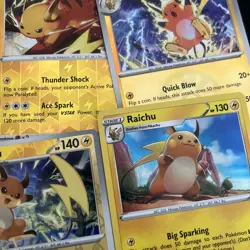 Raichu Lot - Reverse Holo & Holo - Near Mint - Pokemon TCG - Image 1