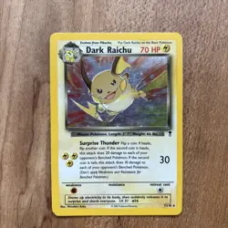 Pokemon Dark Raichu Holo Card 7/110 - Image 1