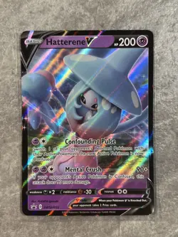 Hatterene V SWSH055: Pokemon TCG Sword & Shield Promo Cards Holo (Near Mint) - Image 1