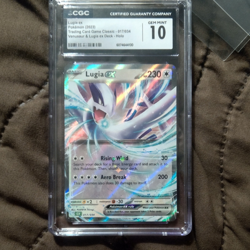 CGC 10 Lugia ex 017/034 Trading Card Game Classic Rare Holo 2023 - Image 1