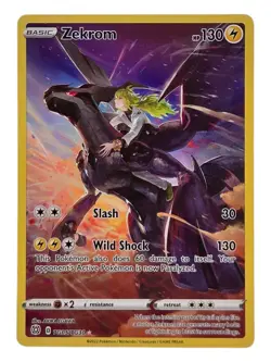 Zekrom TG05/TG30 Trainer Gallery Silver Tempest Pokemon Card NM - Image 1