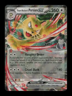 TEAM ROCKET'S PERSIAN EX DOUBLE RARE 150/182 NM POKEMON - Image 1