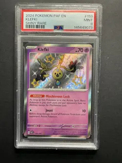 Klefki 159 PSA 9 2024 Pokemon PAF EN Shiny Rare - Image 1