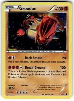 POKEMON BLACK STAR PROMO GROUDON XY52 NM (NEAR MINT) - Image 1