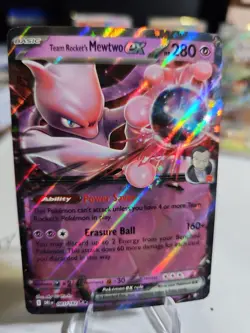 Team Rockets Mewtwo EX 081/182 SV10 DESTINED Rivals Pokemon TCG NM - Image 1