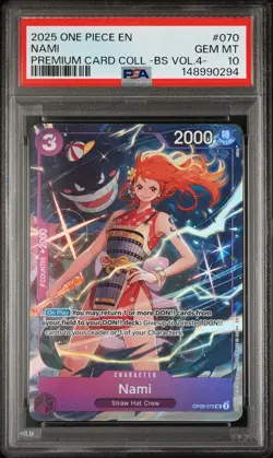 2025 ONE PIECE PREMIUM CARD COLLECTION -BEST SELECTION VOL.4 - #070 NAMI PSA 10 - Image 1