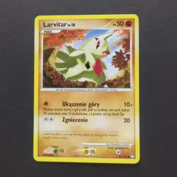 Pokemon Card TCG: Larvitar 87/123 - D&P Mysterious Treasures [Poland] - Image 1