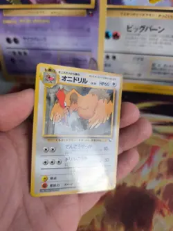 Pokemon Karte Card Vending expansion sheet japanese Fearow Ibitak Glossy NM - Image 5