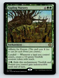 Sapling Nursery R Foil Lorwyn Eclipsed 192 NM - Image 1