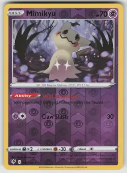 Mimikyu 081/189 Rare Darkness Ablaze Pokemon Reverse Holo Lightly Played - Image 1