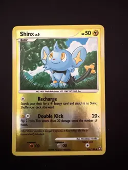 Shinx [Reverse Holo] #118 Pokemon Diamond & Pearl Legends Awakened MP Condition - Image 1