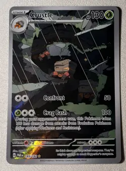 Pokemon TCG Crustle 183/182 Paradox Rift Illustration Rare NM - Image 1