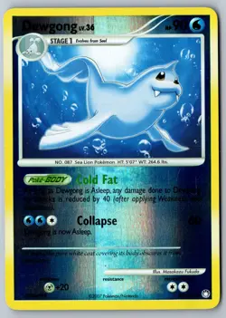 Pokemon: Dewgong Reverse Holo Uncommon Mysterious Treasures 45/123 LP+ - Image 1