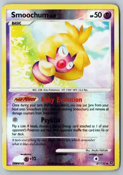 Pokemon: Smoochum Reverse Holo Uncommon Secret Wonders 67/132 LP/MP - Image 1