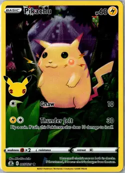 Pokemon Card - Pikachu Celebrations 005/025 2021 Rare Holo Near Mint - Image 1
