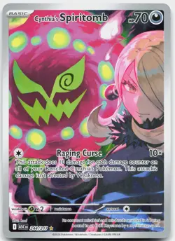 Cynthia's Spiritomb 244/217 Illustration Rare Ascended Heroes Pokemon Near Mint - Image 1