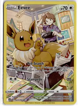 Eevee TG11/TG30 Holo Brilliant Stars Trainer Gallery Pokemon NM - Image 1