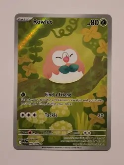 Rowlet 090/088 Illustration Rare Pokemon Perfect Order - Image 1