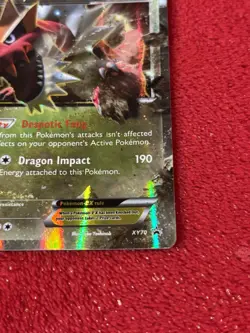 Tyrantrum EX XY70 XY Holo Promo Pokemon Card Played - Image 2