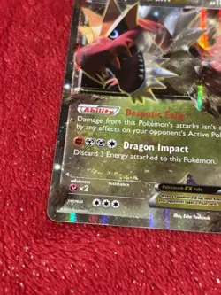 Tyrantrum EX XY70 XY Holo Promo Pokemon Card Played - Image 3