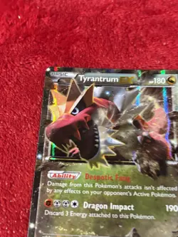Tyrantrum EX XY70 XY Holo Promo Pokemon Card Played - Image 4