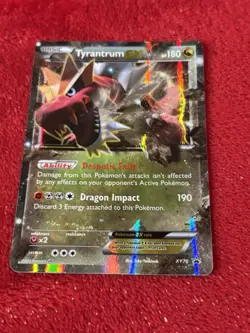 Tyrantrum EX XY70 XY Holo Promo Pokemon Card Played - Image 5