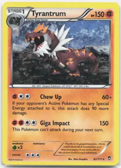 Tyrantrum - 62/111 (Cosmos Holo) Promo Miscellaneous Cards & Products MCAP Fight - Image 1
