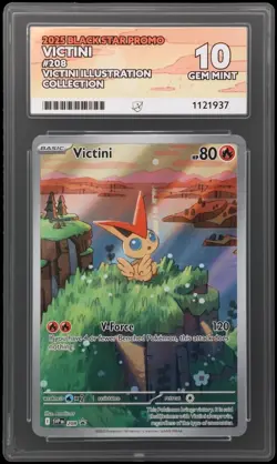 Victini SVP208 Black Star Promo Graded Pokemon Card ACE 10 GEM MINT - Image 1