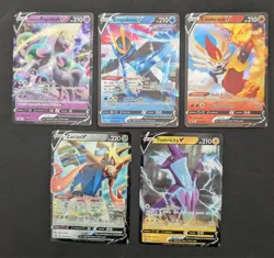 Pokemon TCG 5-Card Holo SWSH Black Star Promo Lot galarian rapidash, zacian - Image 1